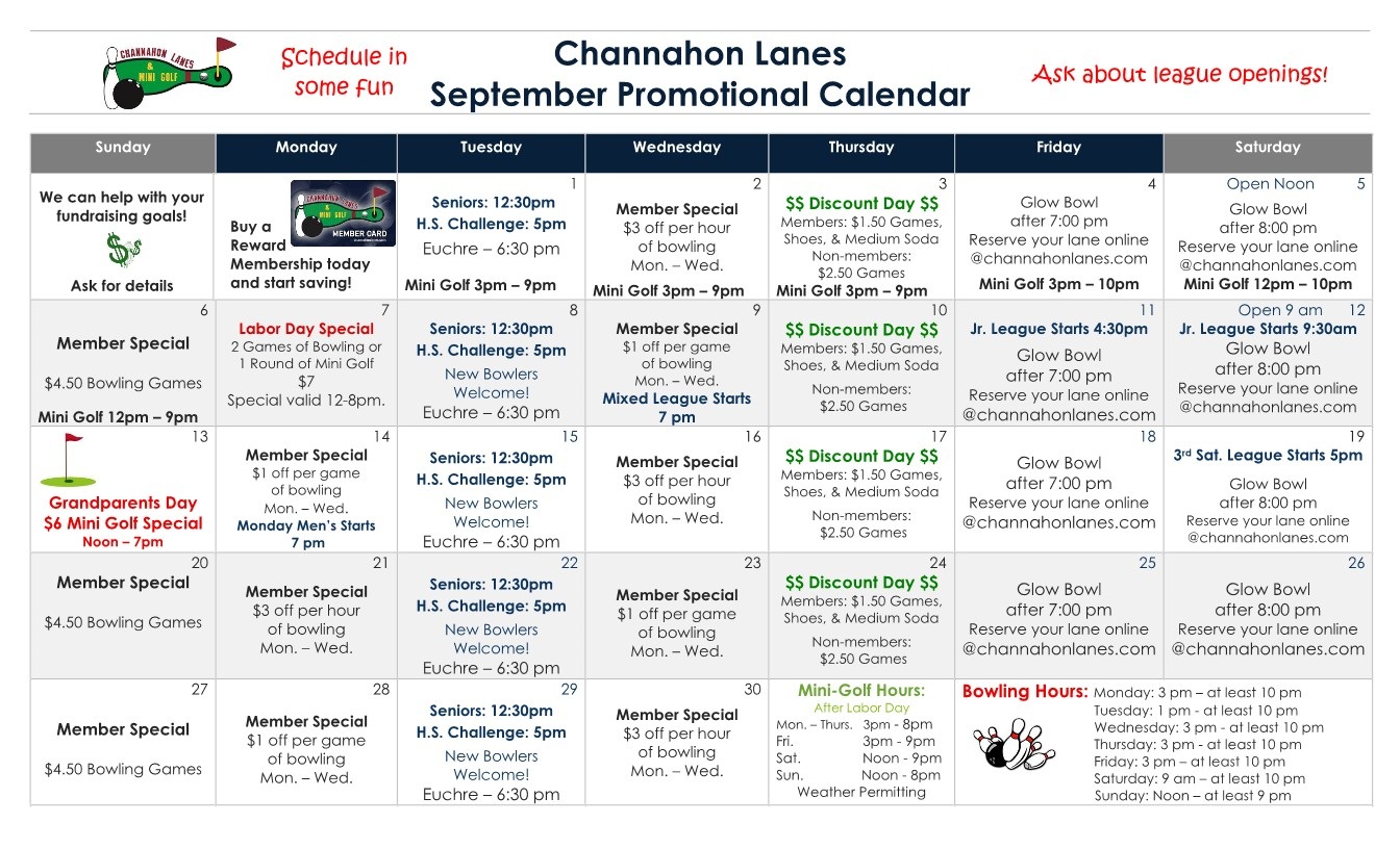 Monthly Calendar